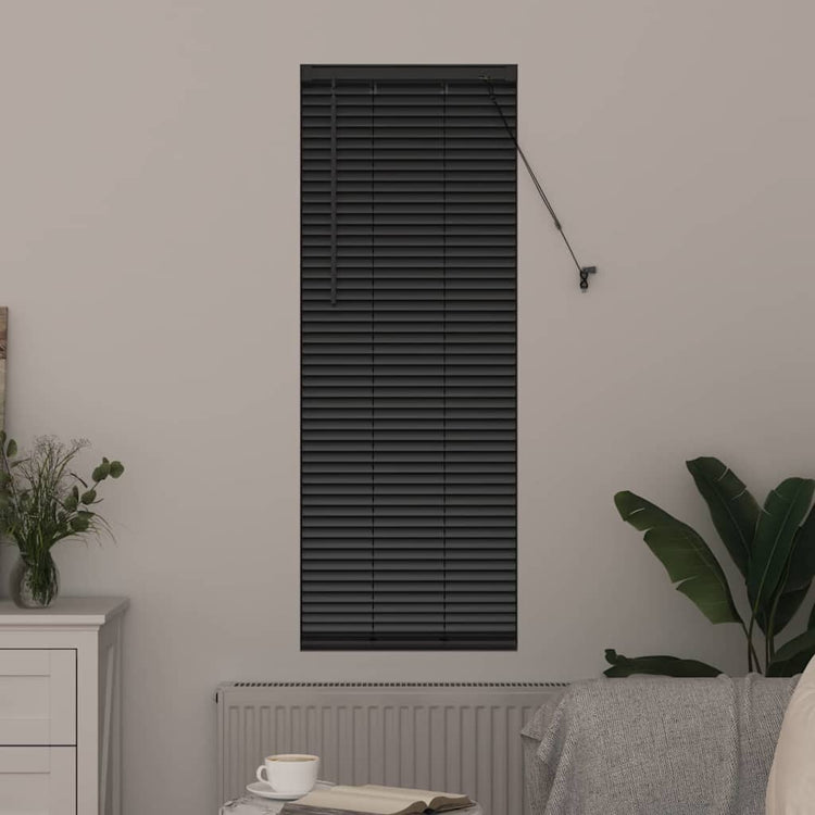 Vidaxx Jalousien Schwarz 130 x 50 cm Aluminium
