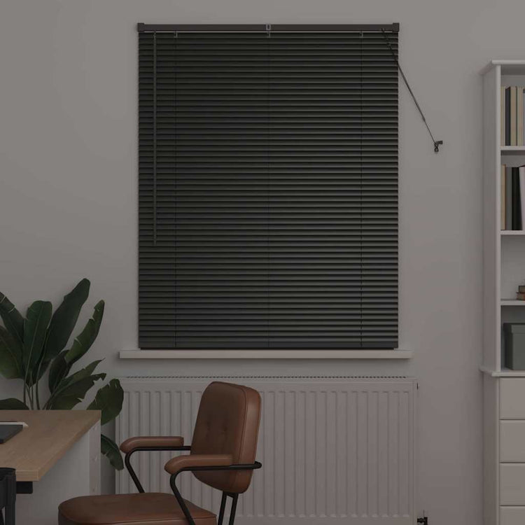 Vidaxx Jalousien Schwarz 130 x 100 cm Aluminium