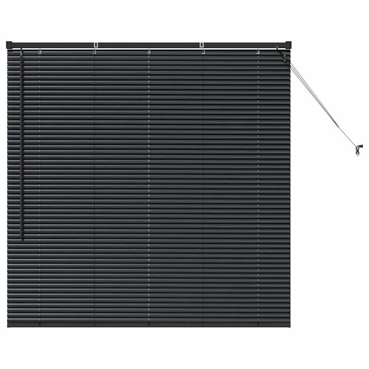 Vidaxx Jalousien Schwarz 130 x 125 cm Aluminium