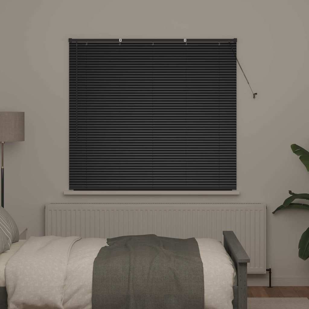 Vidaxx Jalousien Schwarz 130 x 150 cm Aluminium
