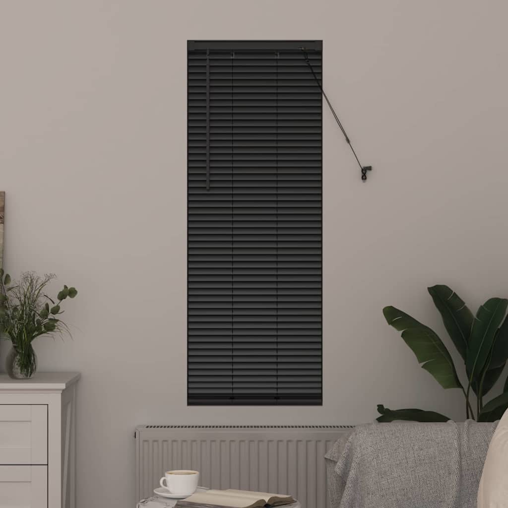 Vidaxx Jalousien Schwarz 175 x 40 cm Aluminium