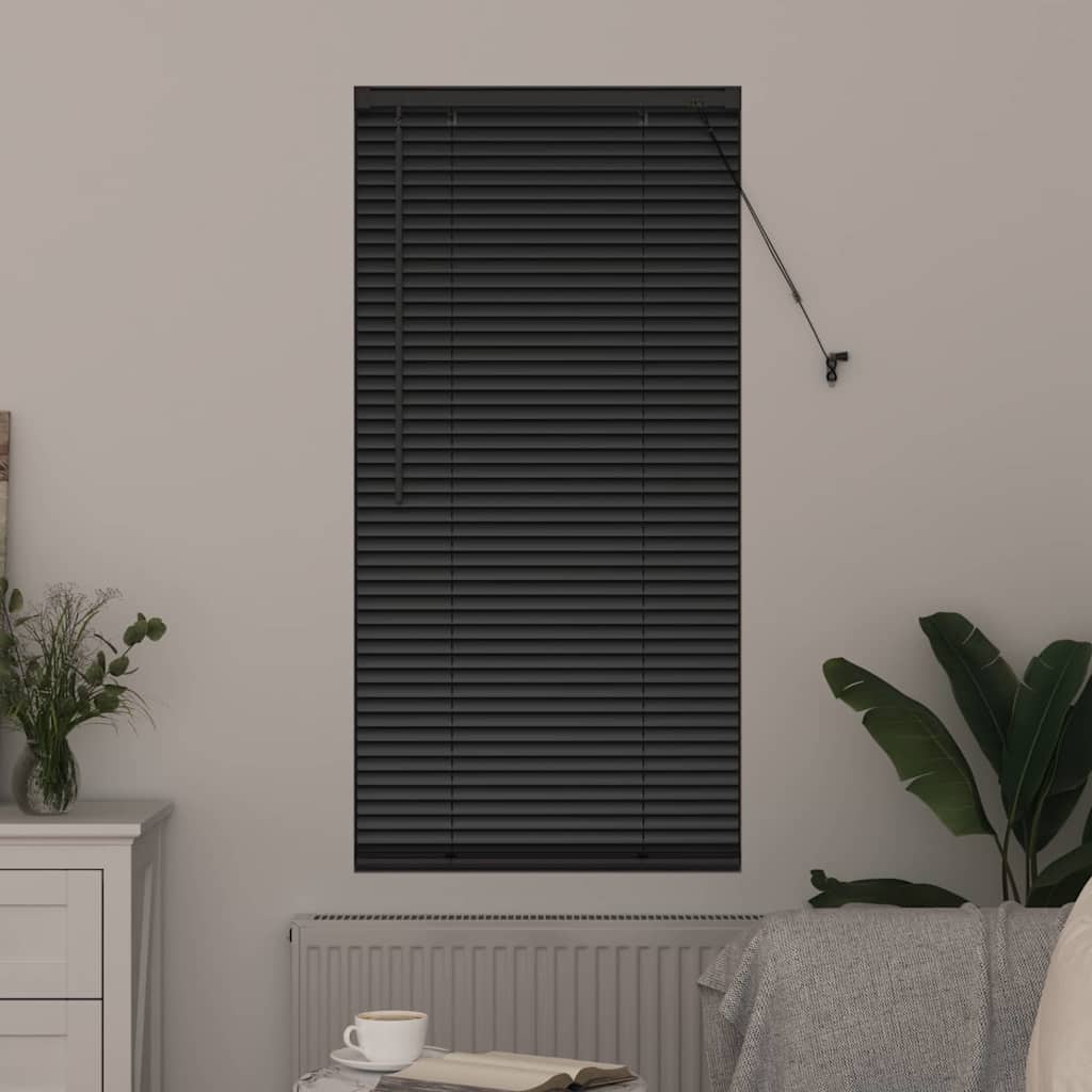 Vidaxx Jalousien Schwarz 175 x 55 cm Aluminium