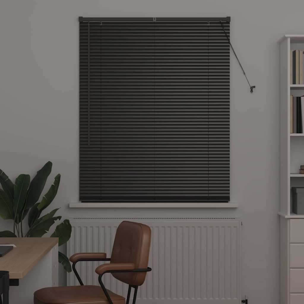 Vidaxx Jalousien Schwarz 175 x 100 cm Aluminium