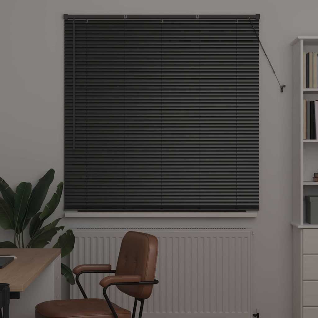 Vidaxx Jalousien Schwarz 175 x 125 cm Aluminium