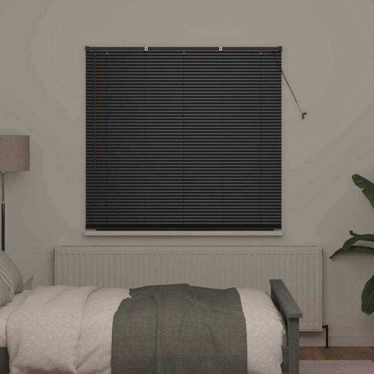 Vidaxx Jalousien Schwarz 175 x 150 cm Aluminium