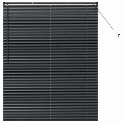 Vidaxx Jalousien Schwarz 175 x 150 cm Aluminium