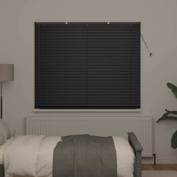 Vidaxx Jalousien Schwarz 175 x 160 cm Aluminium