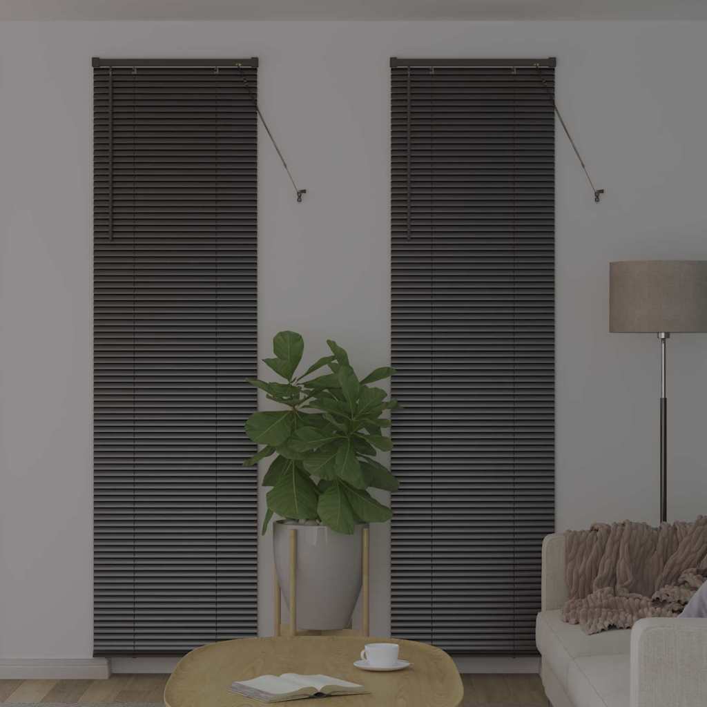 Vidaxx Jalousien Schwarz 220 x 55 cm Aluminium