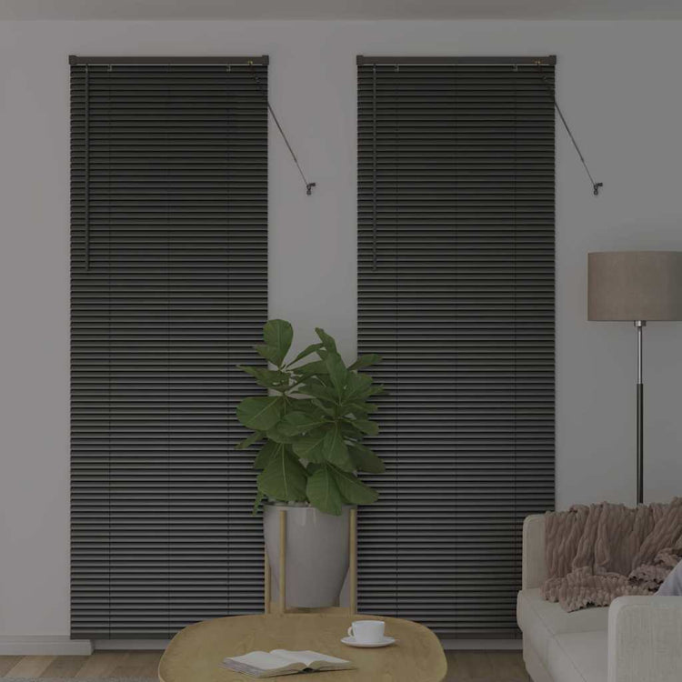 Vidaxx Jalousien Schwarz 220 x 80 cm Aluminium