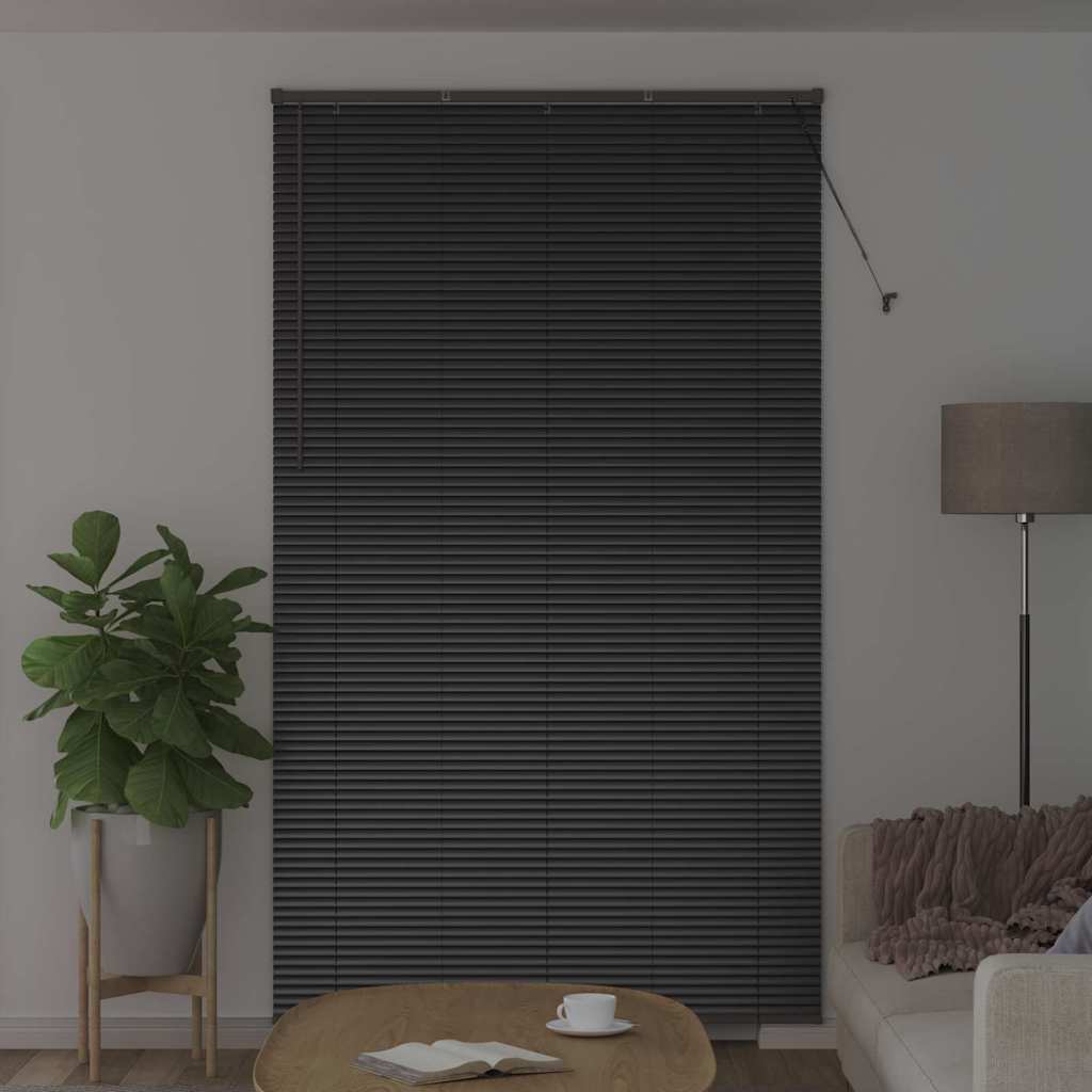 Vidaxx Jalousien Schwarz 220 x 130 cm Aluminium