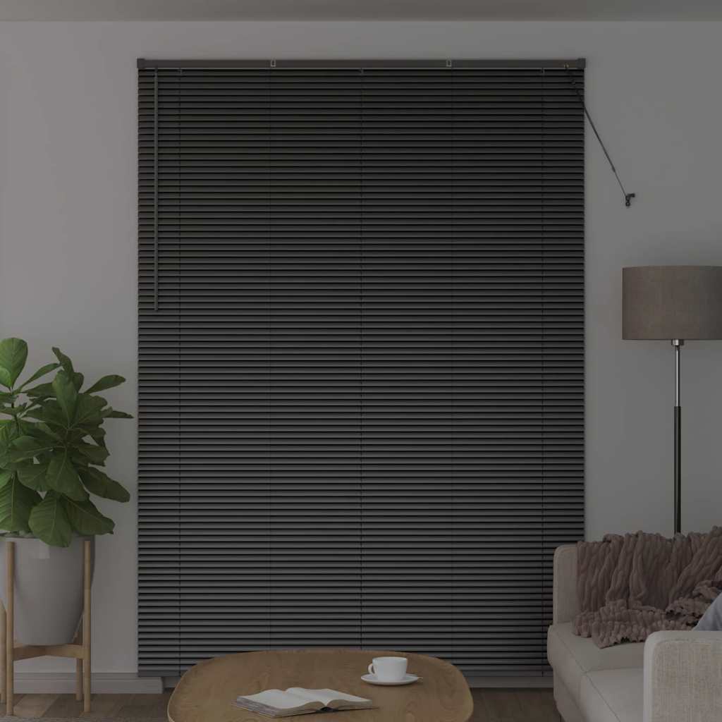 Vidaxx Jalousien Schwarz 220 x 160 cm Aluminium