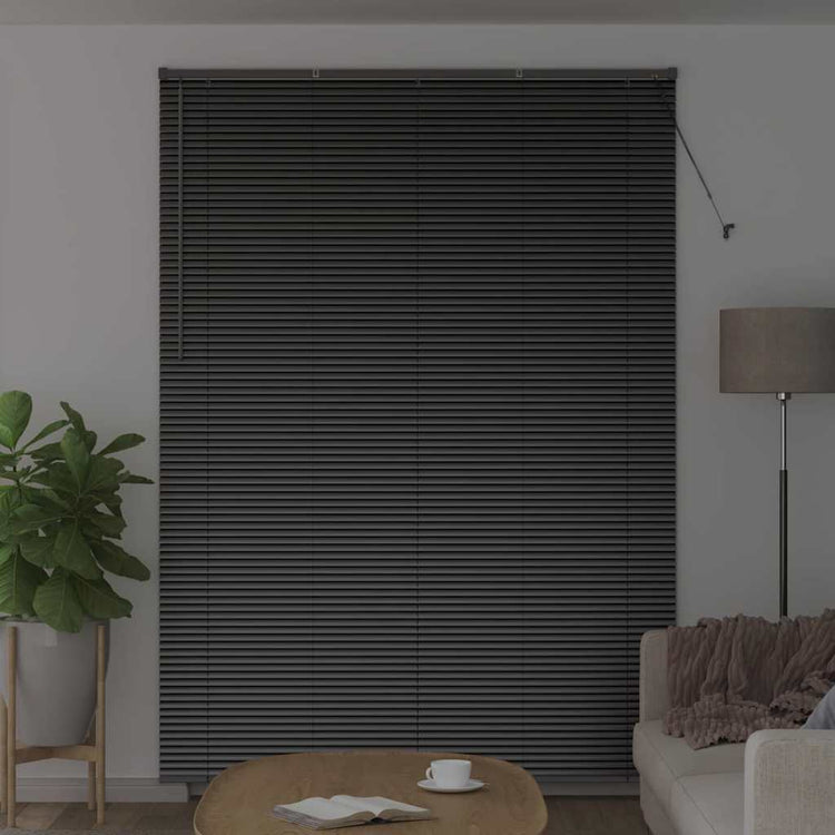 Vidaxx Jalousien Schwarz 220 x 160 cm Aluminium