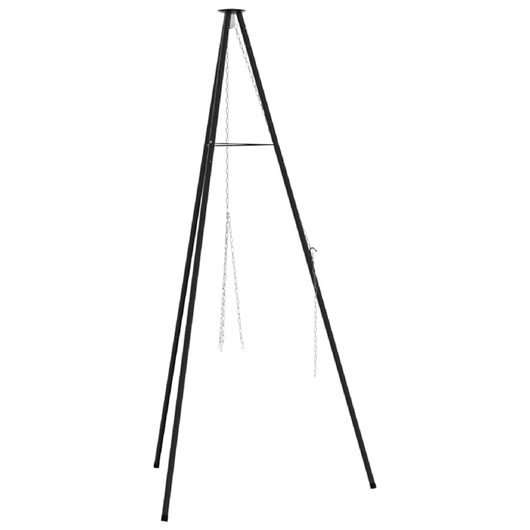 VidaXL Lagerfeuerstativ Schwarz 92 x 92 x 151,5 cm Stahl