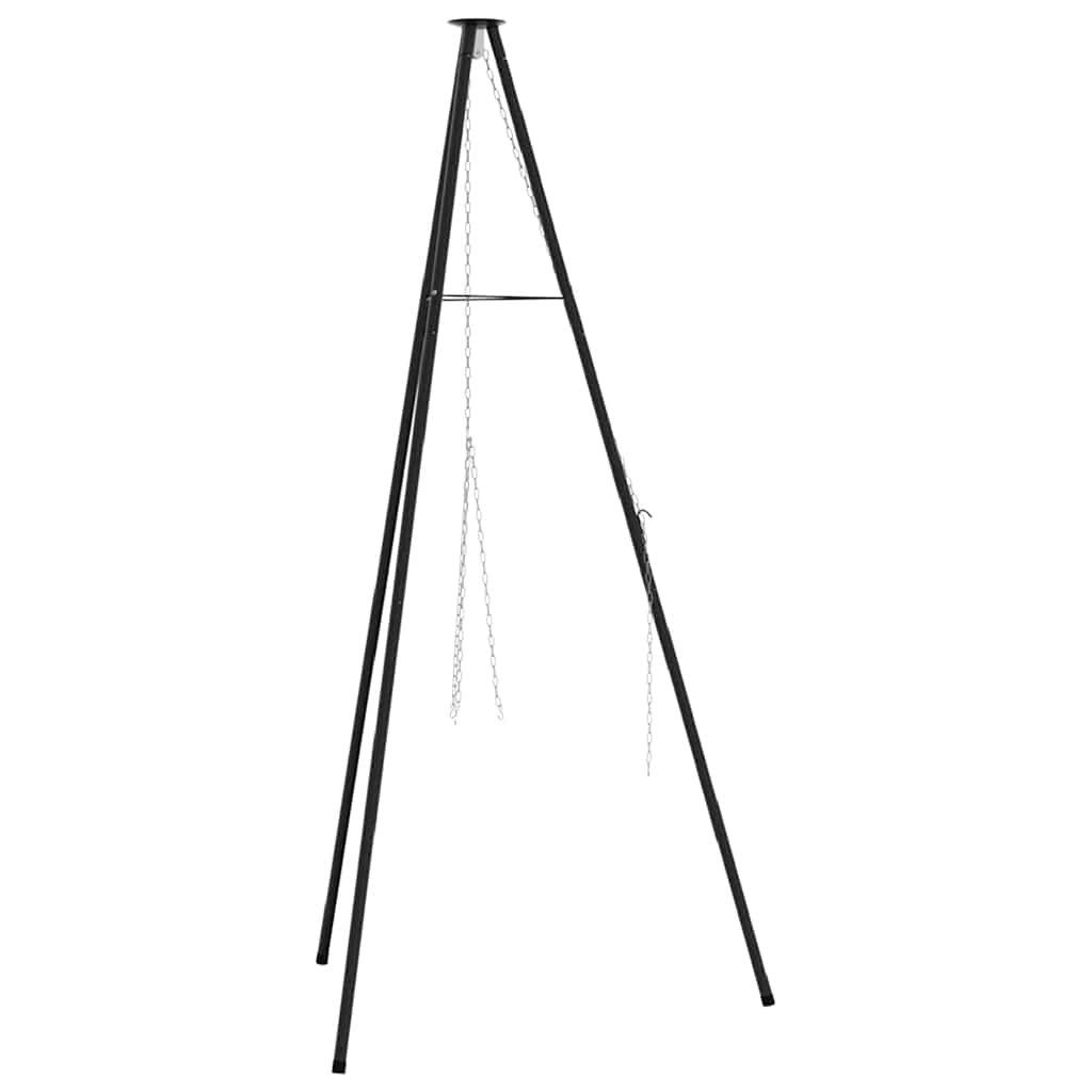 VidaXL Lagerfeuerstativ Schwarz 92 x 92 x 171,5 cm Stahl