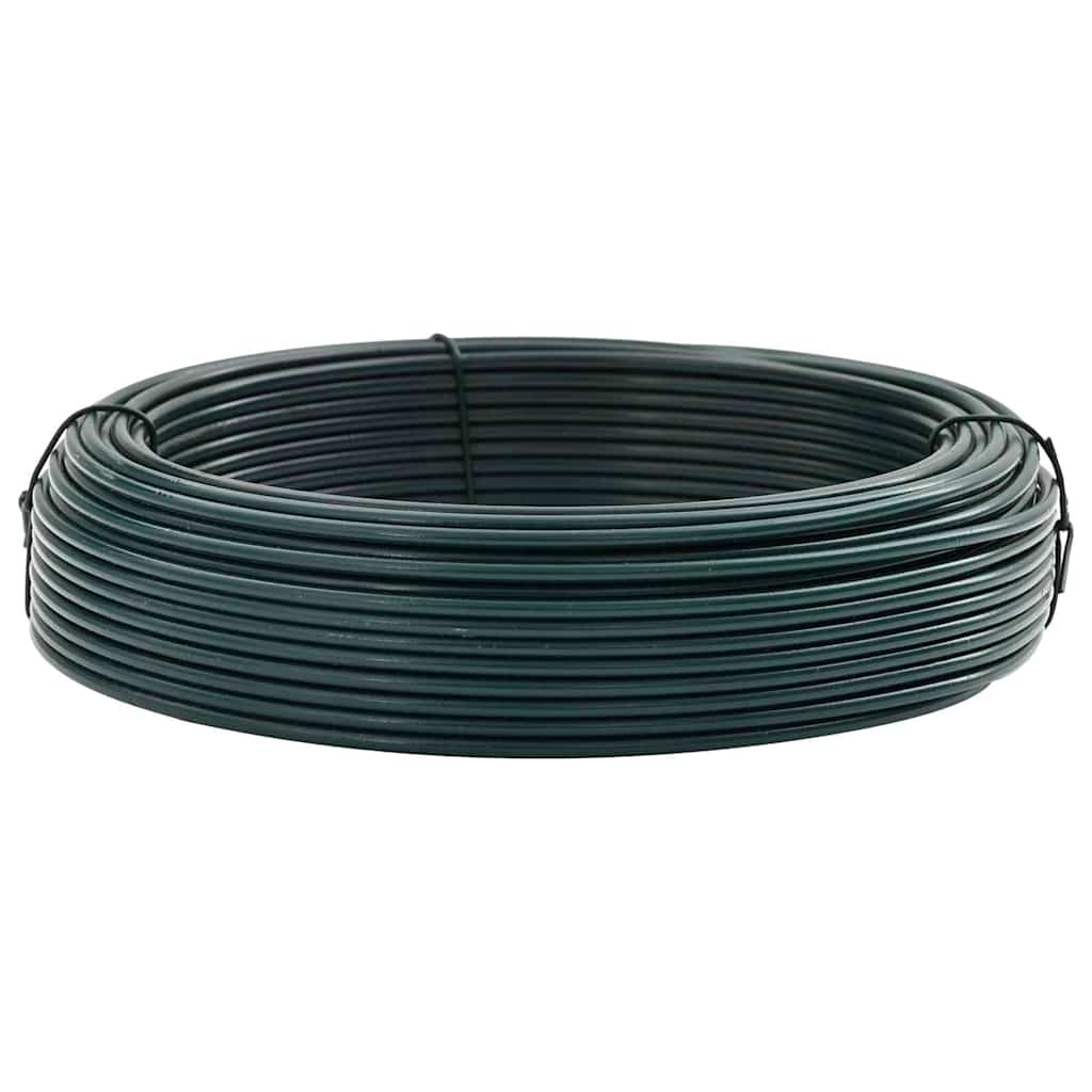 Vidaxx Zaunbindedraht grün 80 m PVC