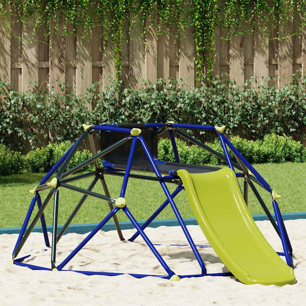 VidaXL Kletterkuppel aus blauem Stahl