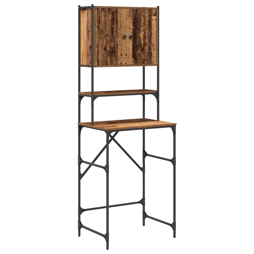 Vidaxx Waschmaschinenschrank Altholz 68 x 48,5 x 194 cm verarbeitetes Holz