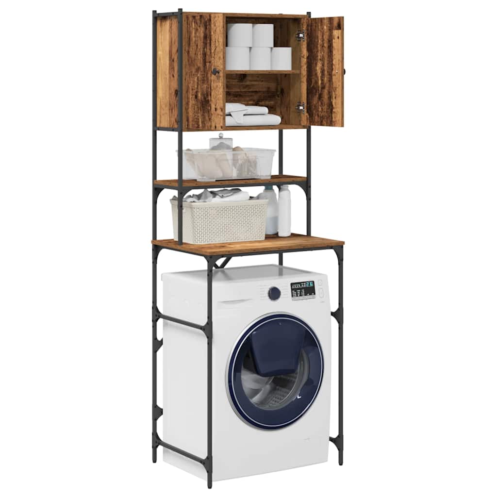 Vidaxx Waschmaschinenschrank Altholz 68 x 48,5 x 194 cm verarbeitetes Holz