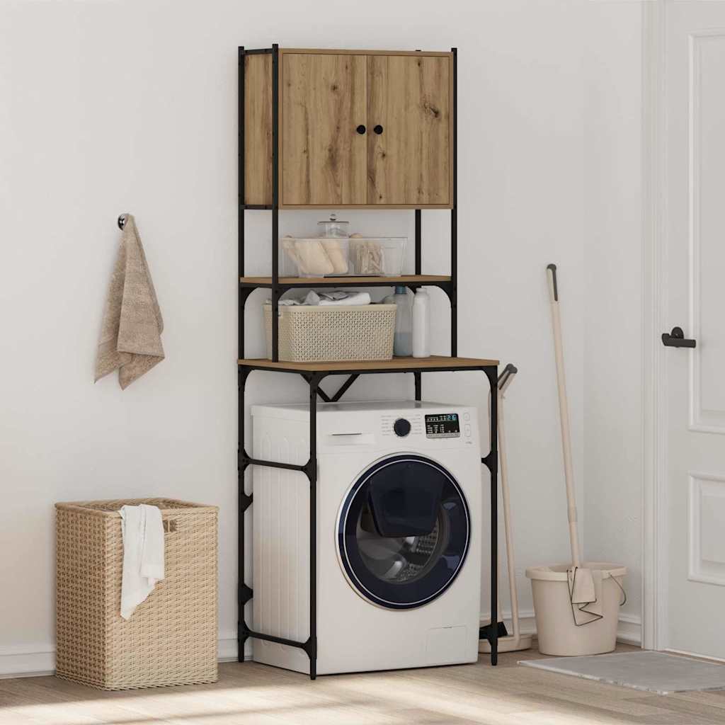 Vidaxx Waschmaschinenschrank Artisan Eiche 68 x 48,5 x 194 cm fertiges Holz