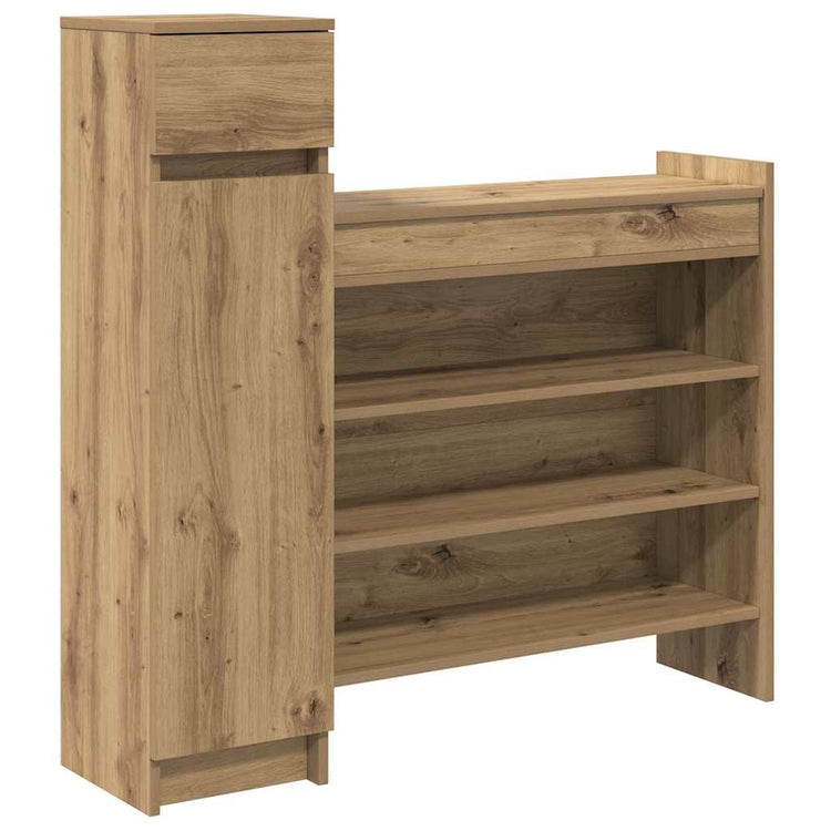 Vidaxx Schuhschrank Artisan Eiche 100,5 x 28 x 100 cm Holzwerkstoff