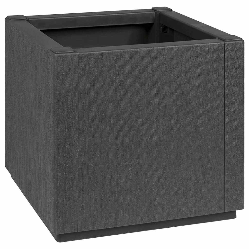 Vidaxx Blumenkasten dunkelgrau 36 x 36 x 35 cm Kunststoff