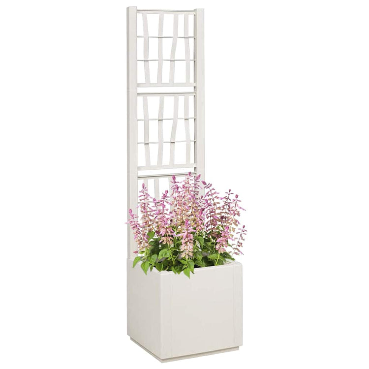 Vidaxx Blumenkasten weiß 36 x 36 x 140 cm Kunststoff
