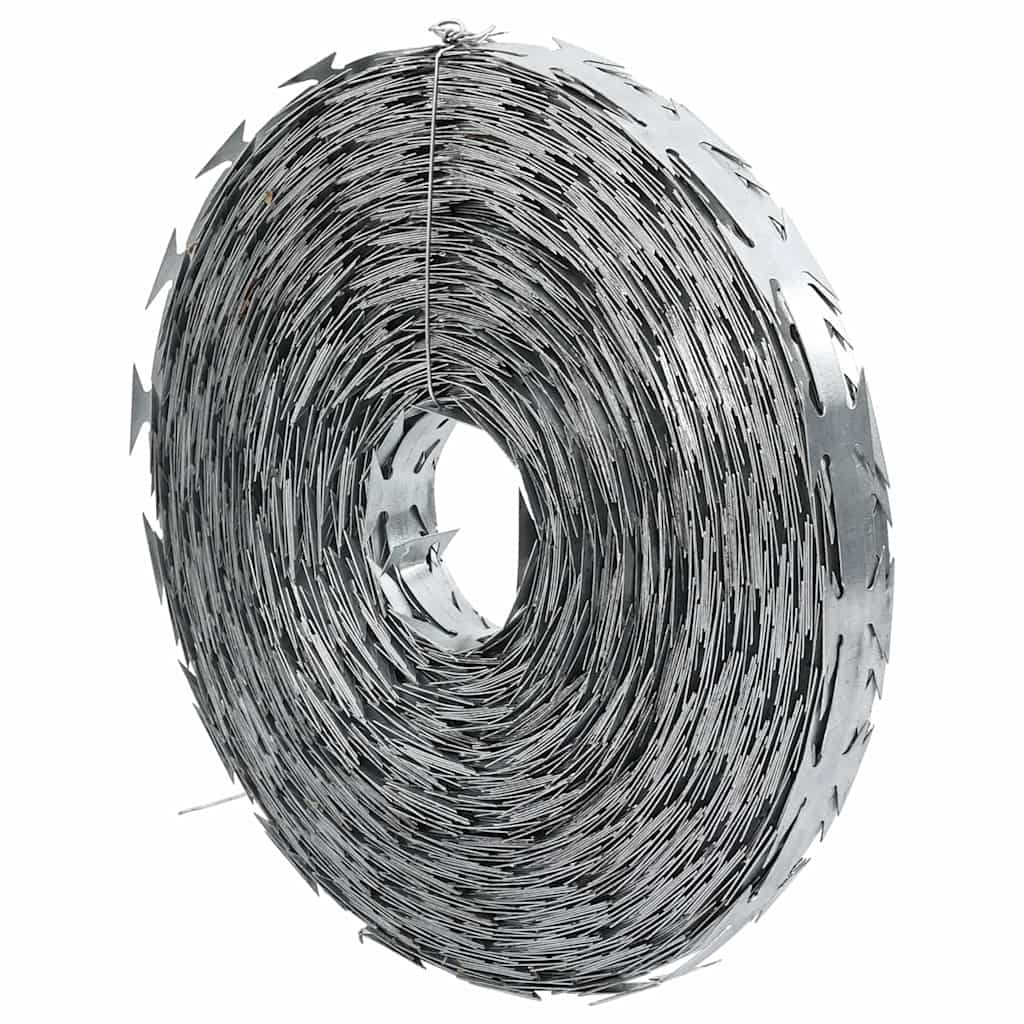 Vidaxl Stacheldraht Silber 5000 x 1,9 cm verzinkter Stahl