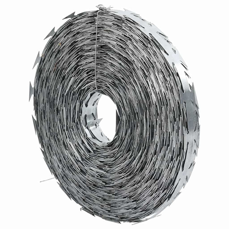 Vidaxl Stacheldraht Silber 5000 x 1,9 cm verzinkter Stahl