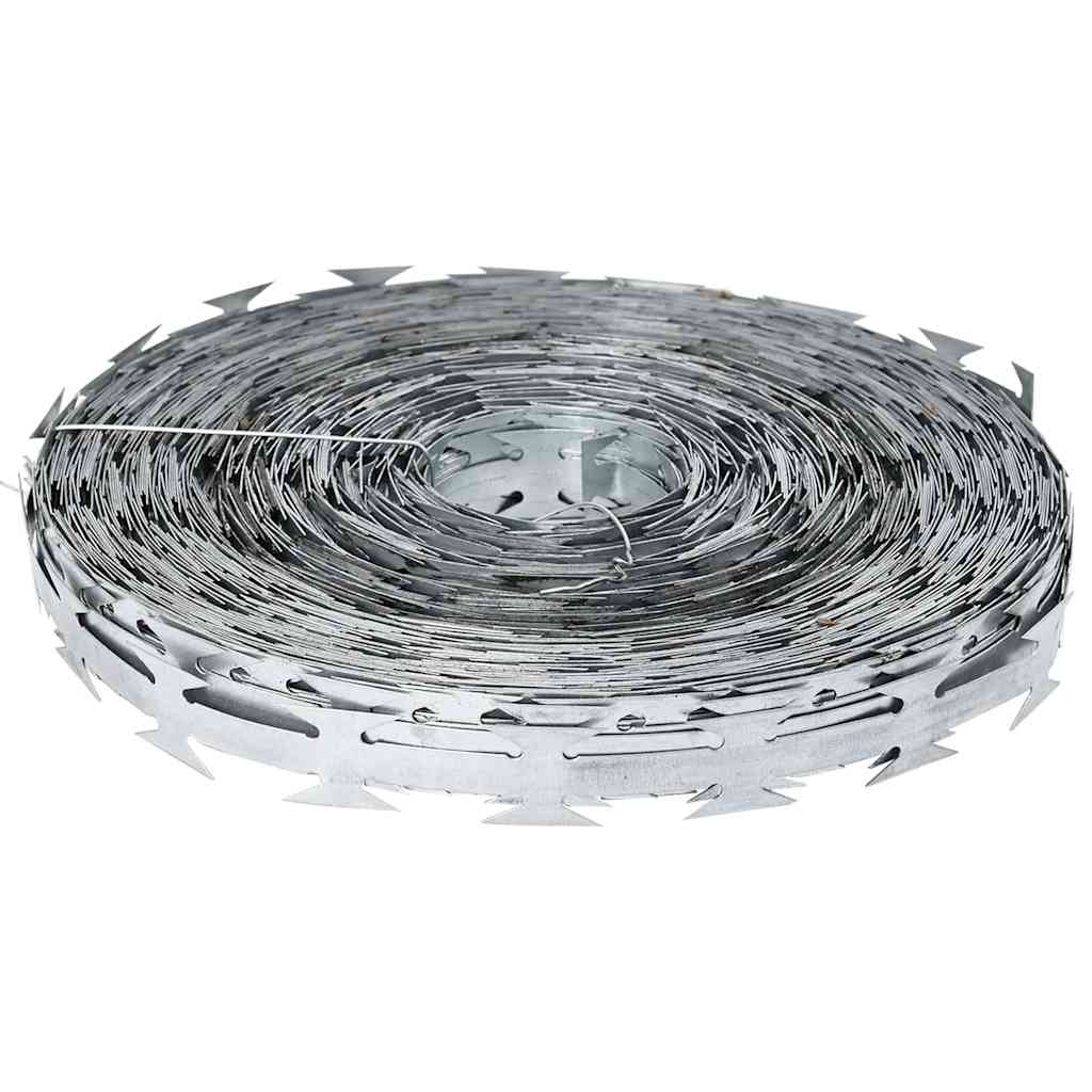 Vidaxl Stacheldraht Silber 5000 x 1,9 cm verzinkter Stahl