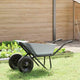 Vidaxx Schubkarre Silber und Schwarz 137 x 60 x 65,5 cm Stahl