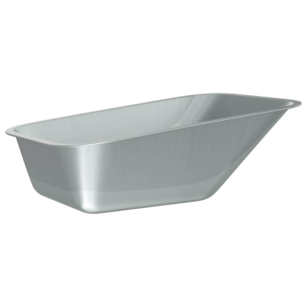 Vidaxx Ersatz für Schubkarrenschublade Silber 88 x 60 x 32 cm Stahl