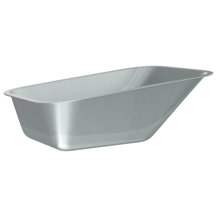 Vidaxx Ersatz für Schubkarrenschublade Silber 88 x 60 x 32 cm Stahl
