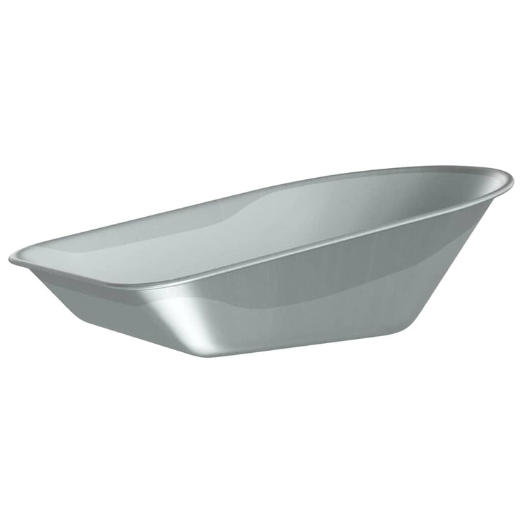 Vidaxx Ersatz für Schubkarrenschublade Silber 90 x 63 x 28 cm Stahl