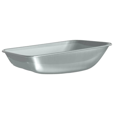 Vidaxx Ersatz für Schubkarrenschublade Silber 80 x 60 x 25 cm Stahl