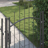 VidaXL Gartentor mit Schloss Grau 100 x 100 cm Stahl - afbeelding 2