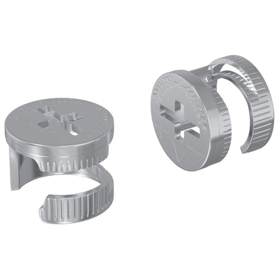 Vidaxl Nockensicherungsmuttern 2 Stück Silber 12 x 10 mm Stahl