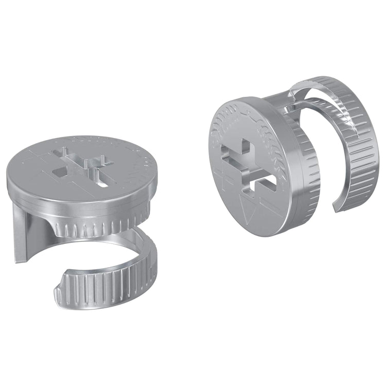 Vidaxl Nockensicherungsmuttern 2 Stück Silber 12 x 10 mm Stahl