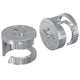 Vidaxl Nockensicherungsmuttern 2 Stück Silber 15 x 11,5 mm Stahl