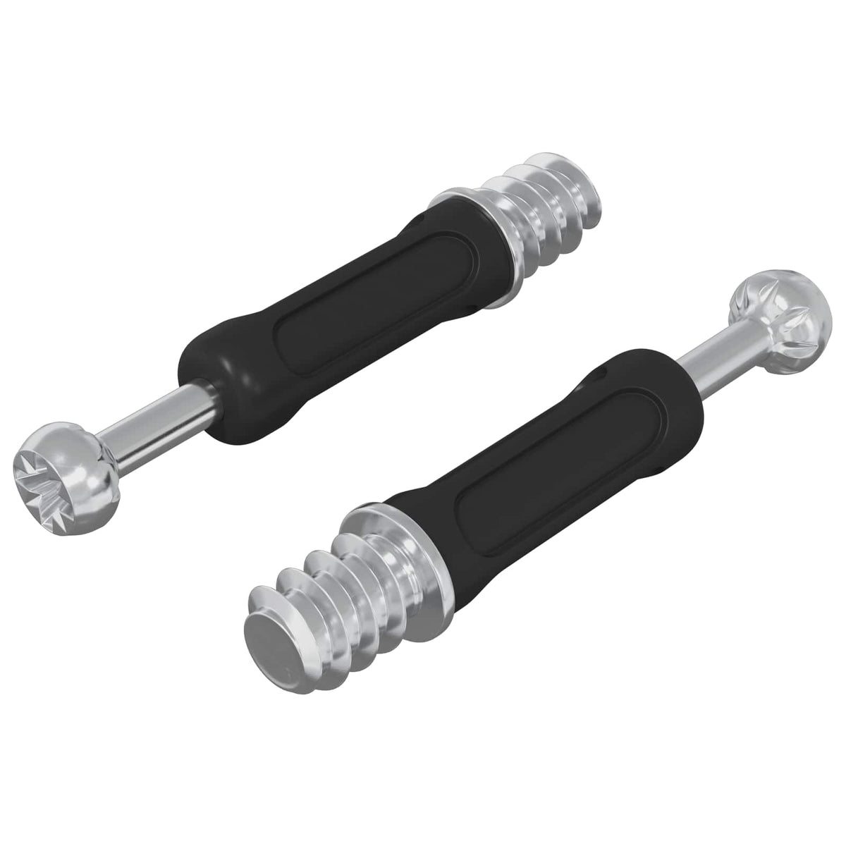 Vidaxl Nockenverriegelungsbolzen 2 Stück Silber und Schwarz M6 x 40 mm