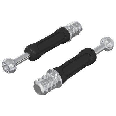 Vidaxl Nockenverriegelungsbolzen 2 Stück Silber und Schwarz M6 x 40 mm