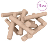 Vidaxxl Holzdübel 12 Stück braun ø6 x 40 mm Massivholz - afbeelding 2