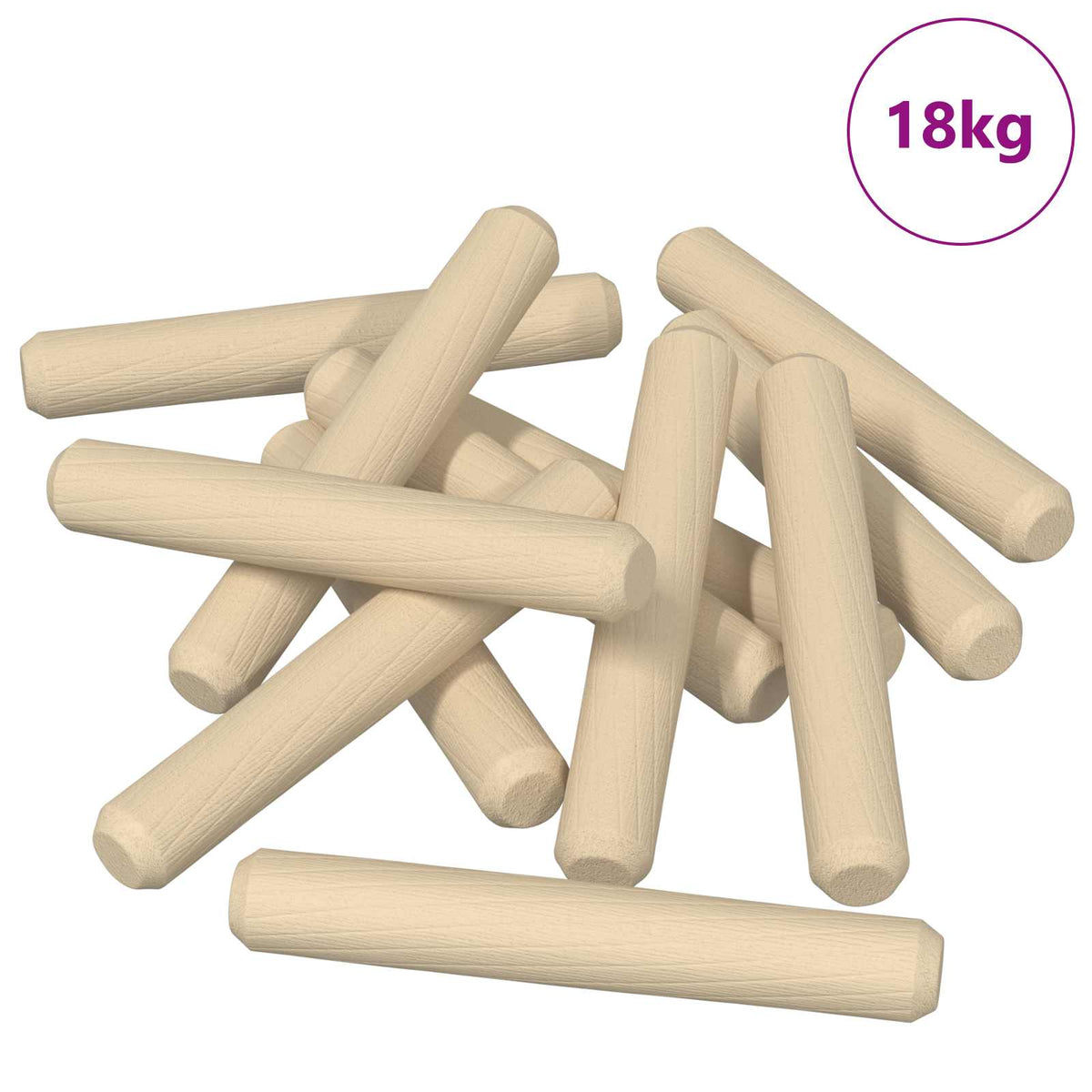 Vidaxxl Holzdübel 12000 Stk. Braun Massivholz