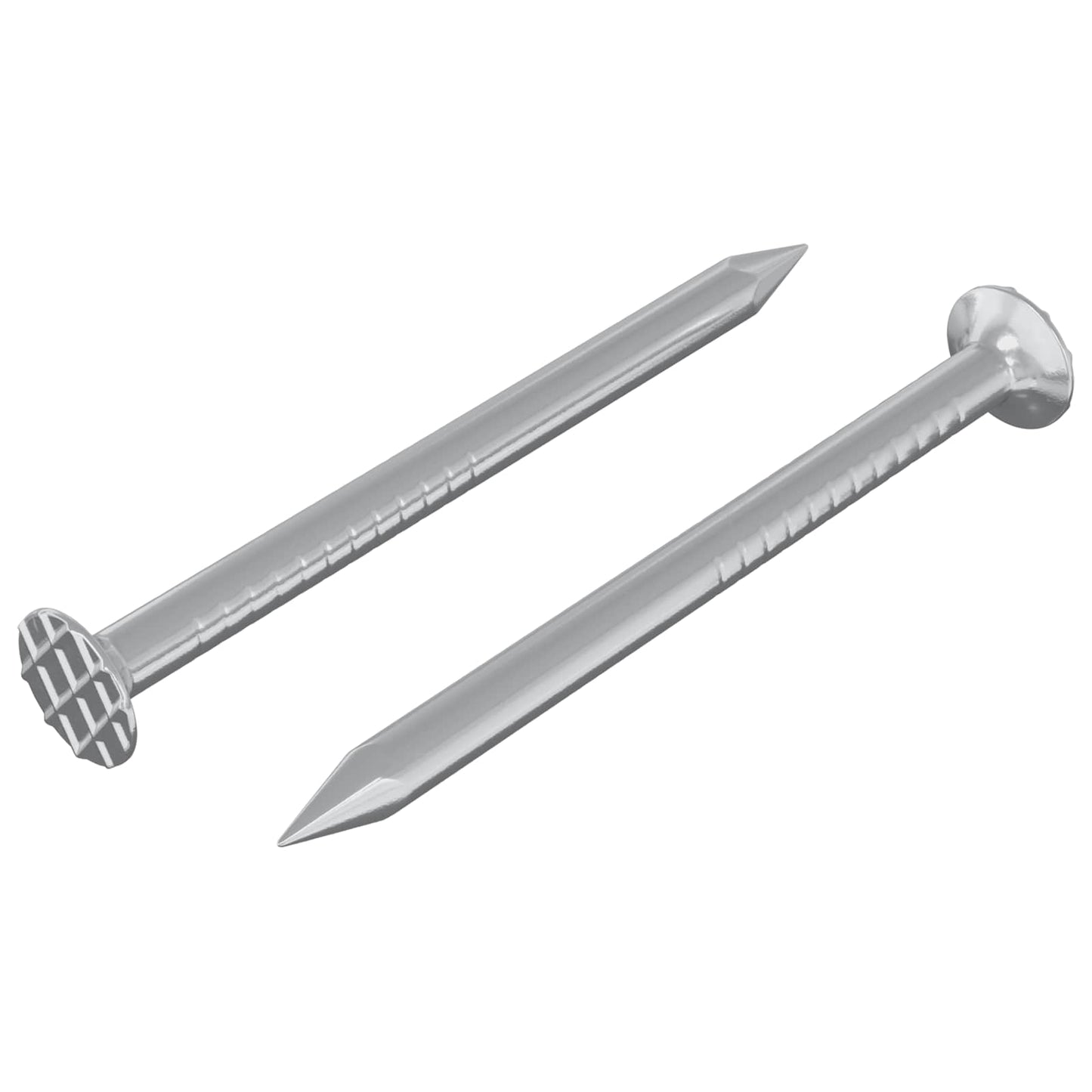 Vidaxl Nägel für Holz 2 Stück Silber ø 3 x 15 mm Metall