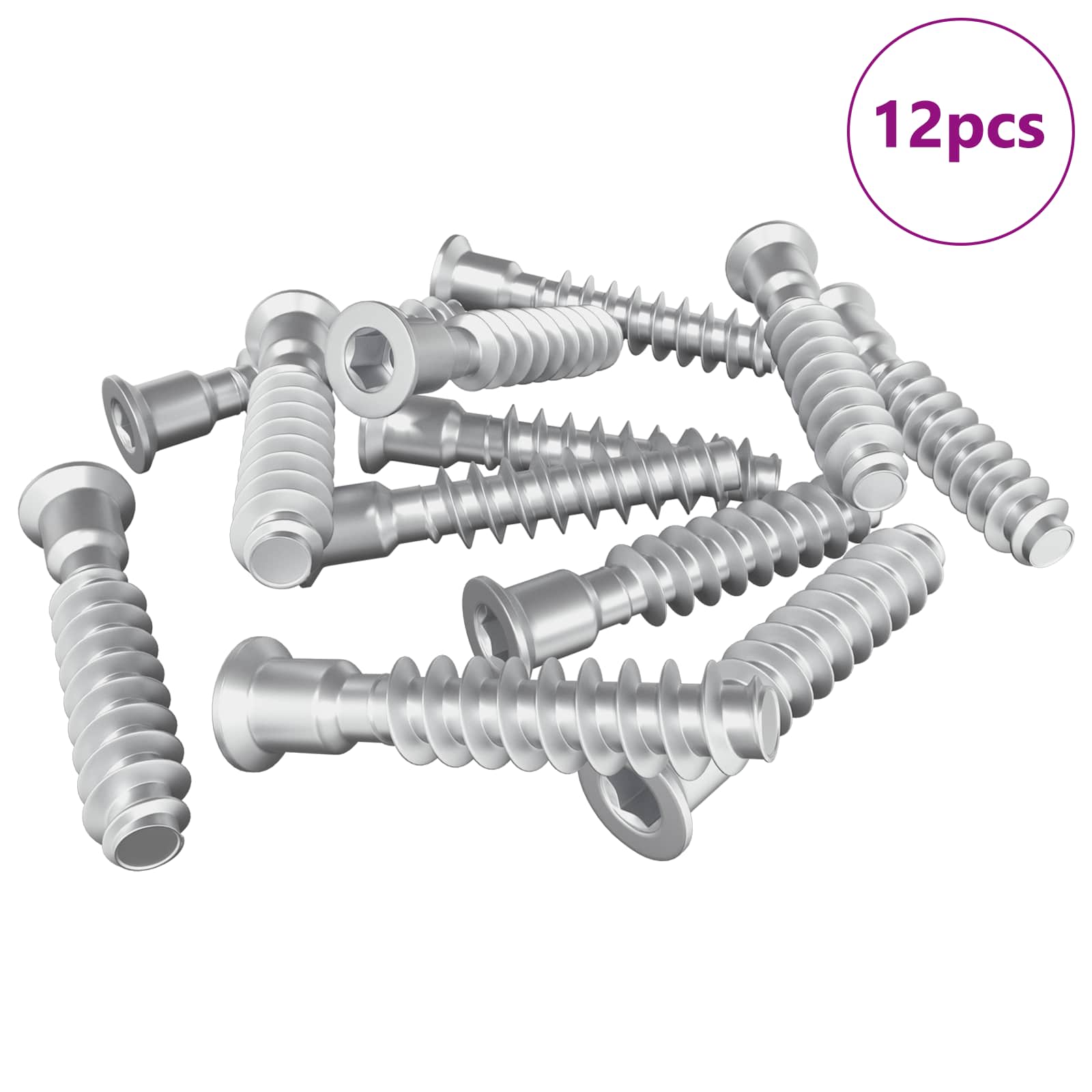 Vidaxx Hauptdeckelschraube 12 Stück Silber M7 x 40 mm Stahl