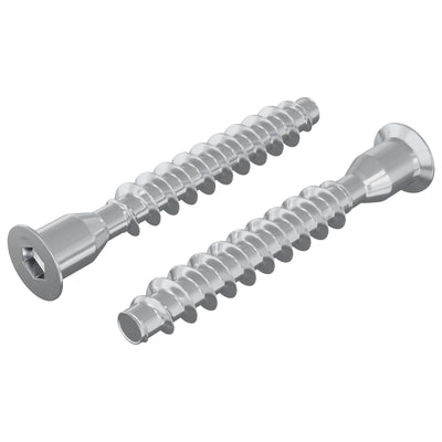Vidaxx Befestigungsschrauben 2 Stück Silber ø7 x 50 mm Metall