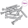 Vidaxx Befestigungsschrauben 12 Stück Silber ø7 x 50 mm Metall