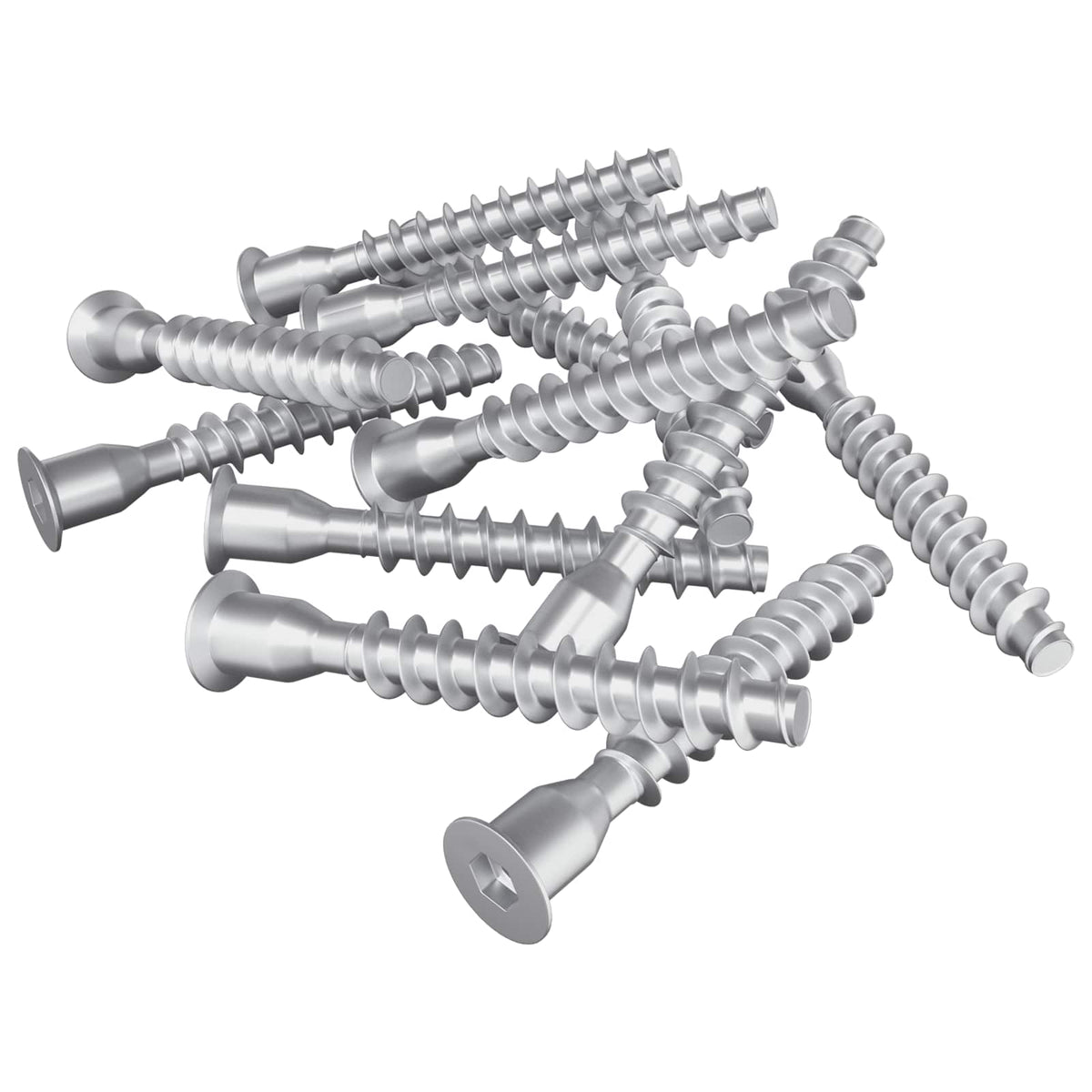 Vidaxx Montageschrauben 2500 Stück Silber Metall