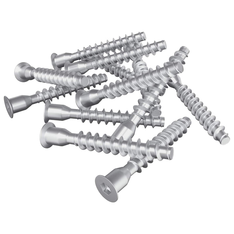 Vidaxx Montageschrauben 2500 Stück Silber Metall