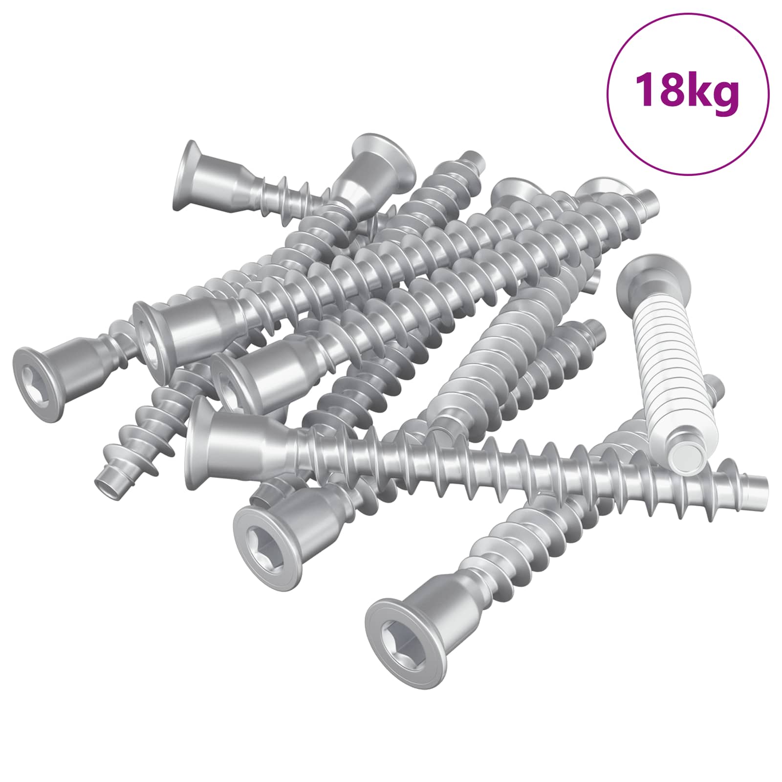 Vidaxx Montageschrauben 2100 Stück Silber Metall
