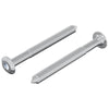 Vidaxl-Schraube 2 Stück Silber M6 x 60 mm Stahl
